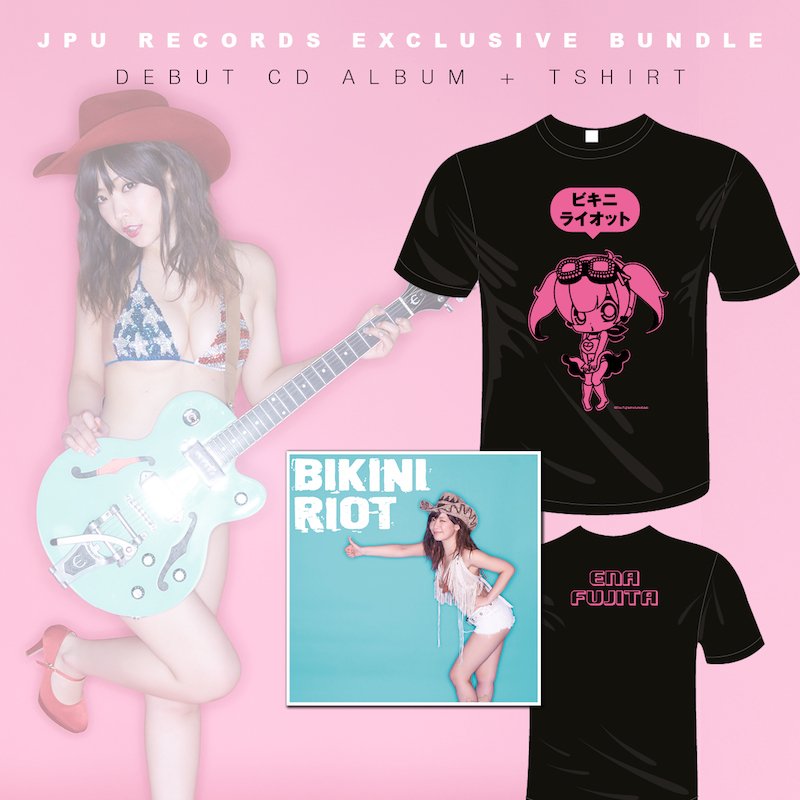 Ena Fujita BIKINI RIOT t-shirt and CD pic