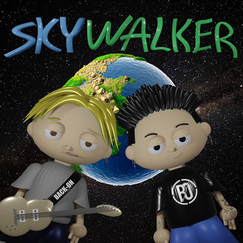BACK-ON SKY WALKER single for download or streaming. Features computer generated versions of KENJI03 and TEEDA
