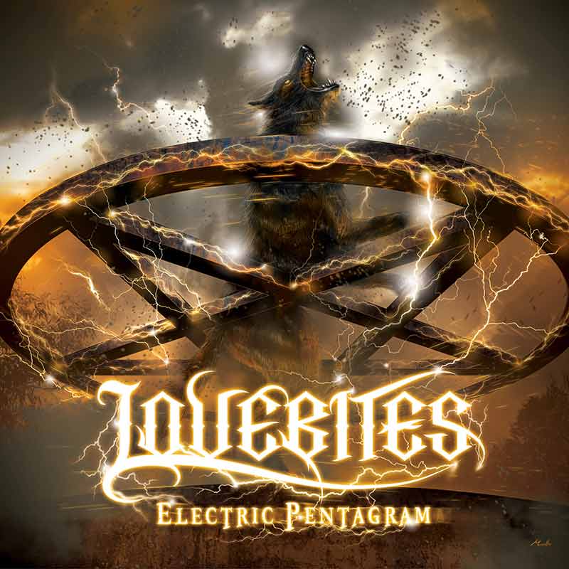 LOVEBITES ELECTRIC PENTAGRAM CD cover. Female Japanese heavy metal band. JPU Records