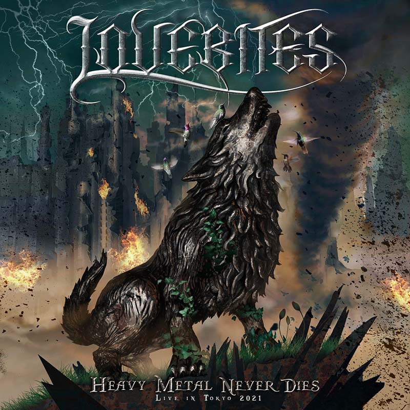 LOVEBITES Heavy Metal Never Does Live in Tokyo 2021 album cover art