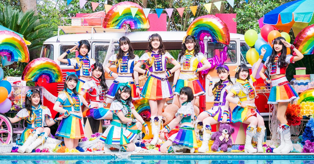 Niji no Conquistador Rainbow Summer Shower group pic Jpop idol