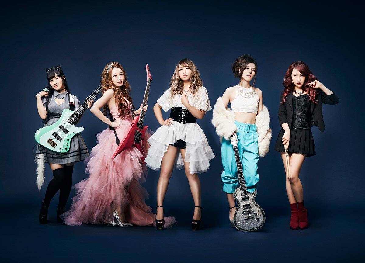 Aldious band pic with new singer Rin