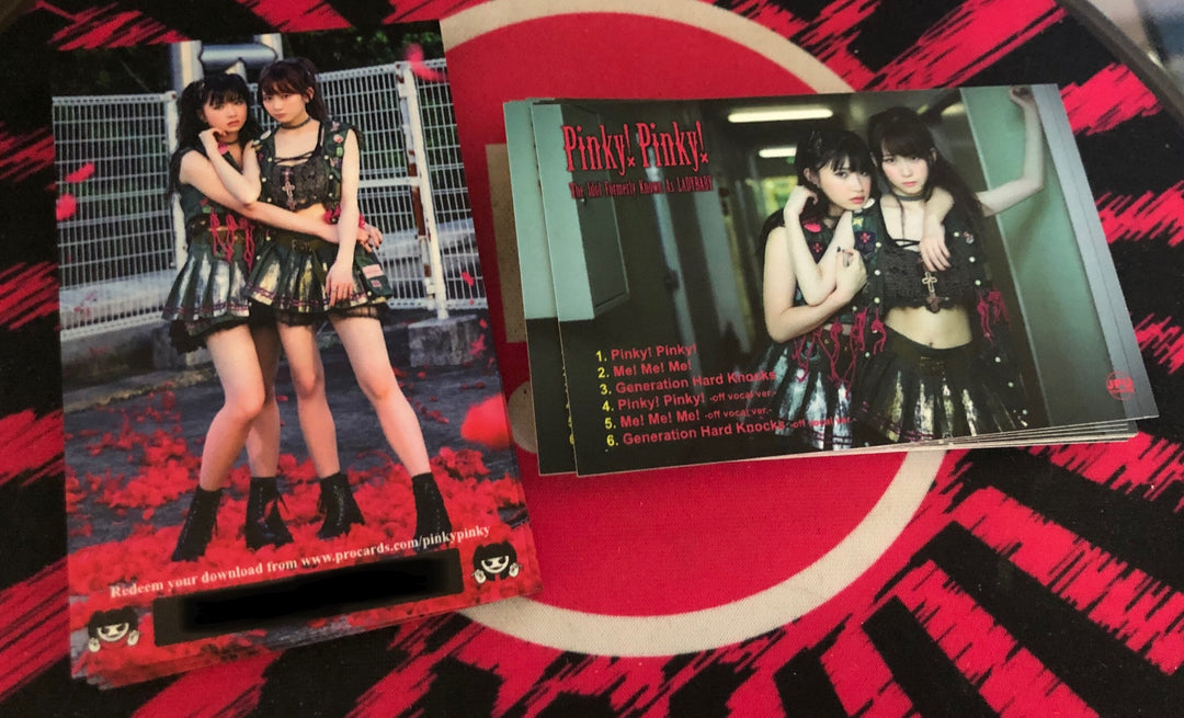 The Idol Formerly Known As LADYBABY Pinky! Pinky! download card // JPU Records