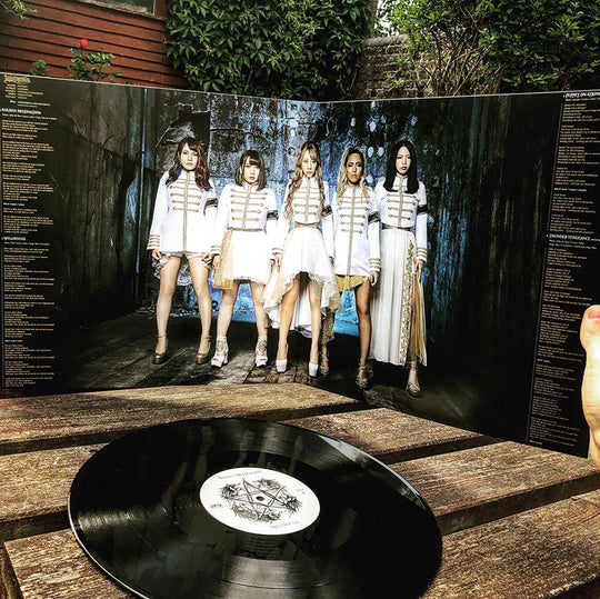 LOVEBITES GOLDEN DESTINATION vinyl 12" Gatefold sleeve. All female Japanese heavy metal band